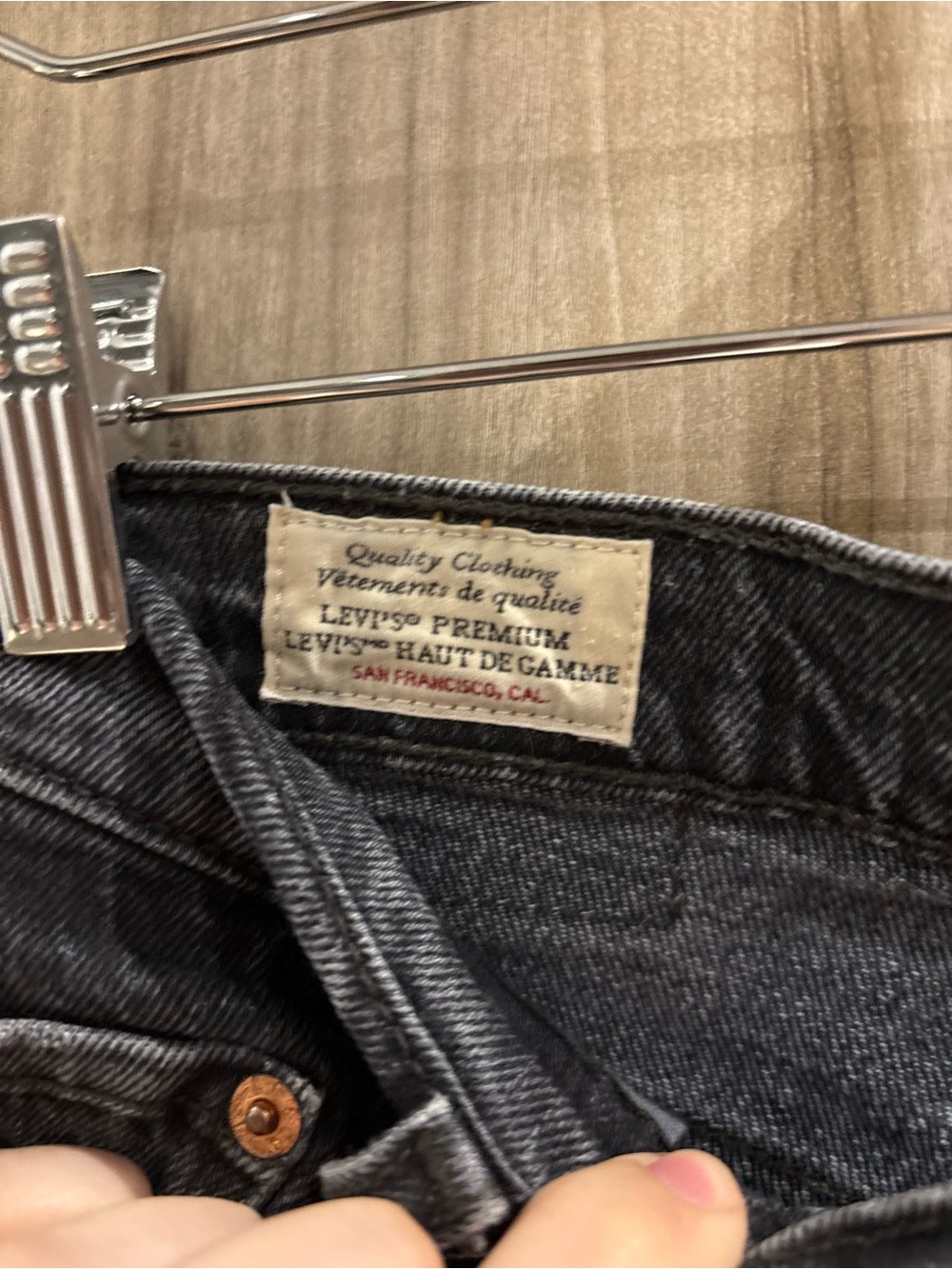 Levi’s Premium Ribcage Straight Ankle Jeans W28 L27 Washed Black 90s Minimalist - Picture 5 of 15